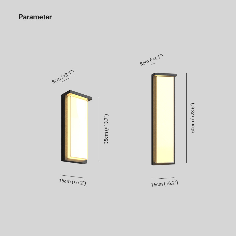 Luminara | Sleek Modern Minimalist Outdoor Wall Lamp in Black 5