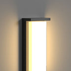 Luminara | Sleek Modern Minimalist Outdoor Wall Lamp in Black 8
