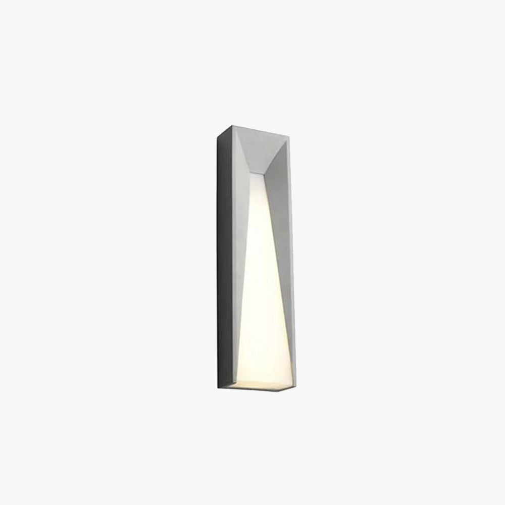 Luminara | Sleek Modern Rectangular Outdoor Wall Lamp 1