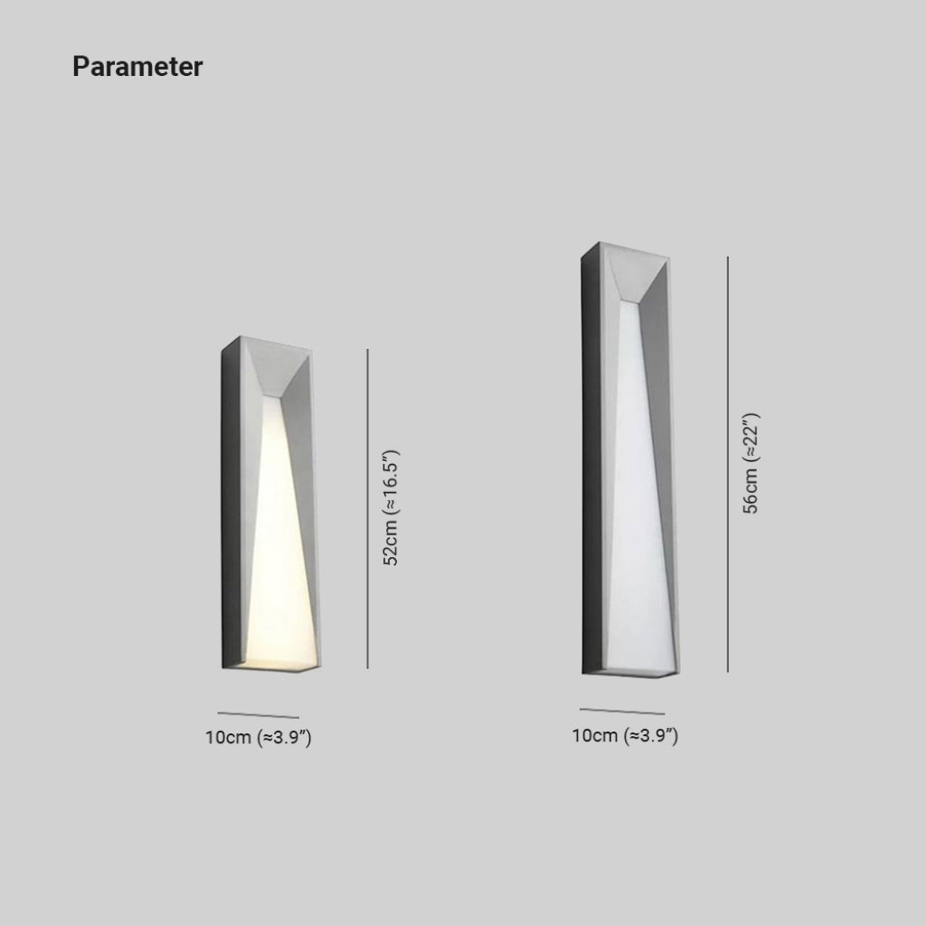Luminara | Sleek Modern Rectangular Outdoor Wall Lamp 3