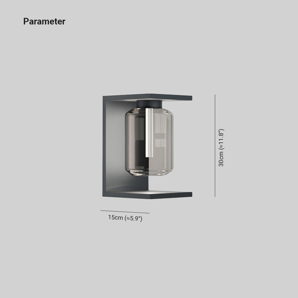 Luminara | Sleek Modern Solar Outdoor Wall Lantern Light 2