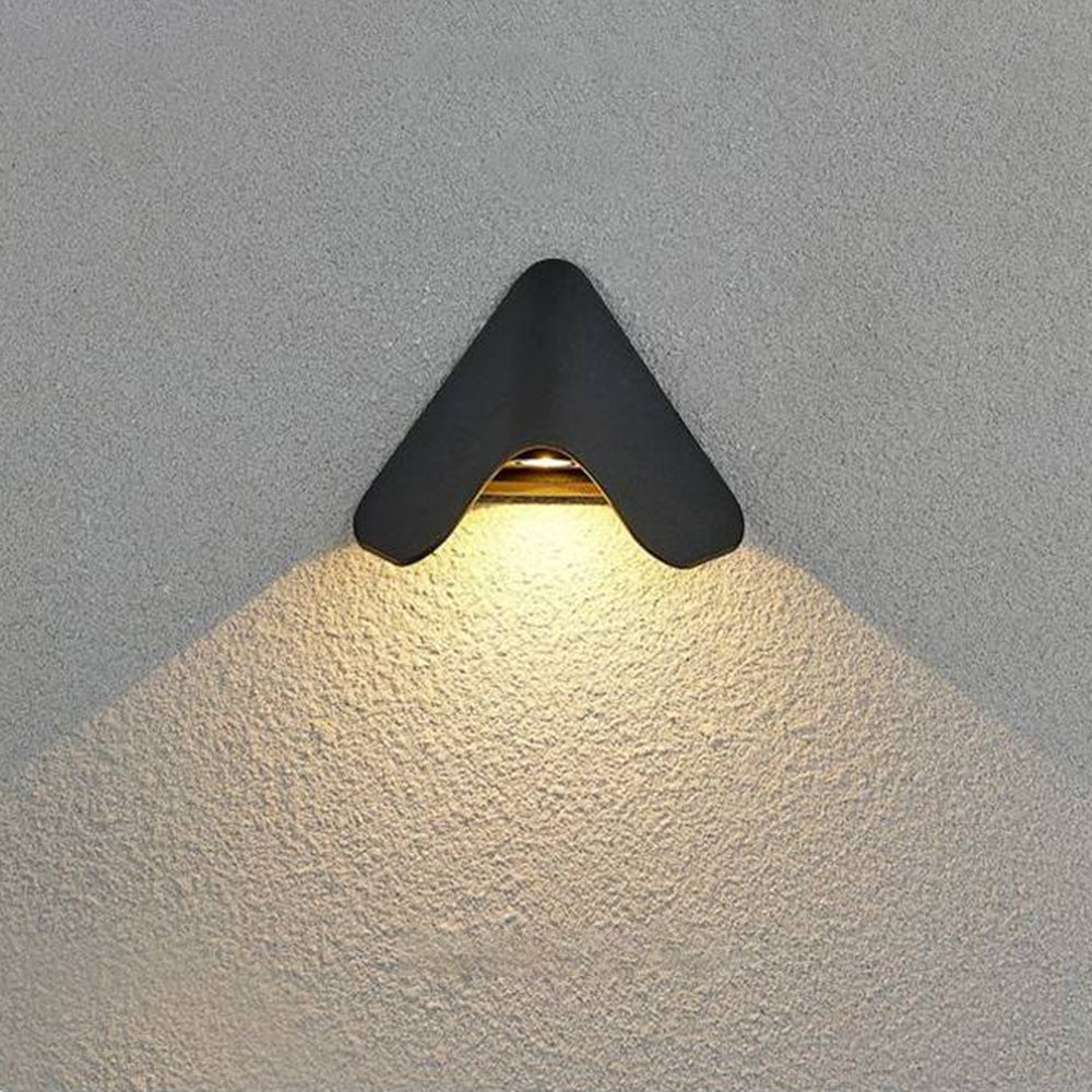 Luminara | Sleek Modern Triangle Outdoor Wall Lamp Fixture 0