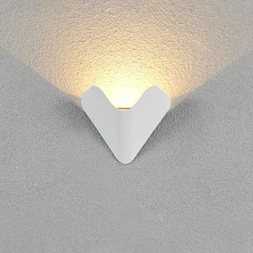 Luminara | Sleek Modern Triangle Outdoor Wall Lamp Fixture 2