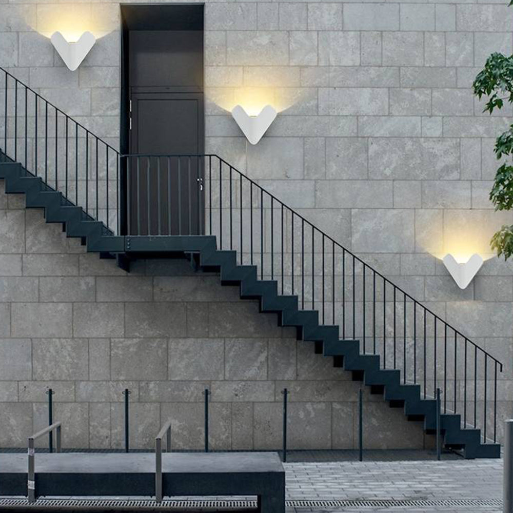 Luminara | Sleek Modern Triangle Outdoor Wall Lamp Fixture 4