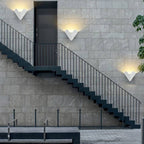 Luminara | Sleek Modern Triangle Outdoor Wall Lamp Fixture 4