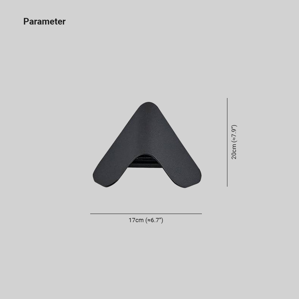 Luminara | Sleek Modern Triangle Outdoor Wall Lamp Fixture 5
