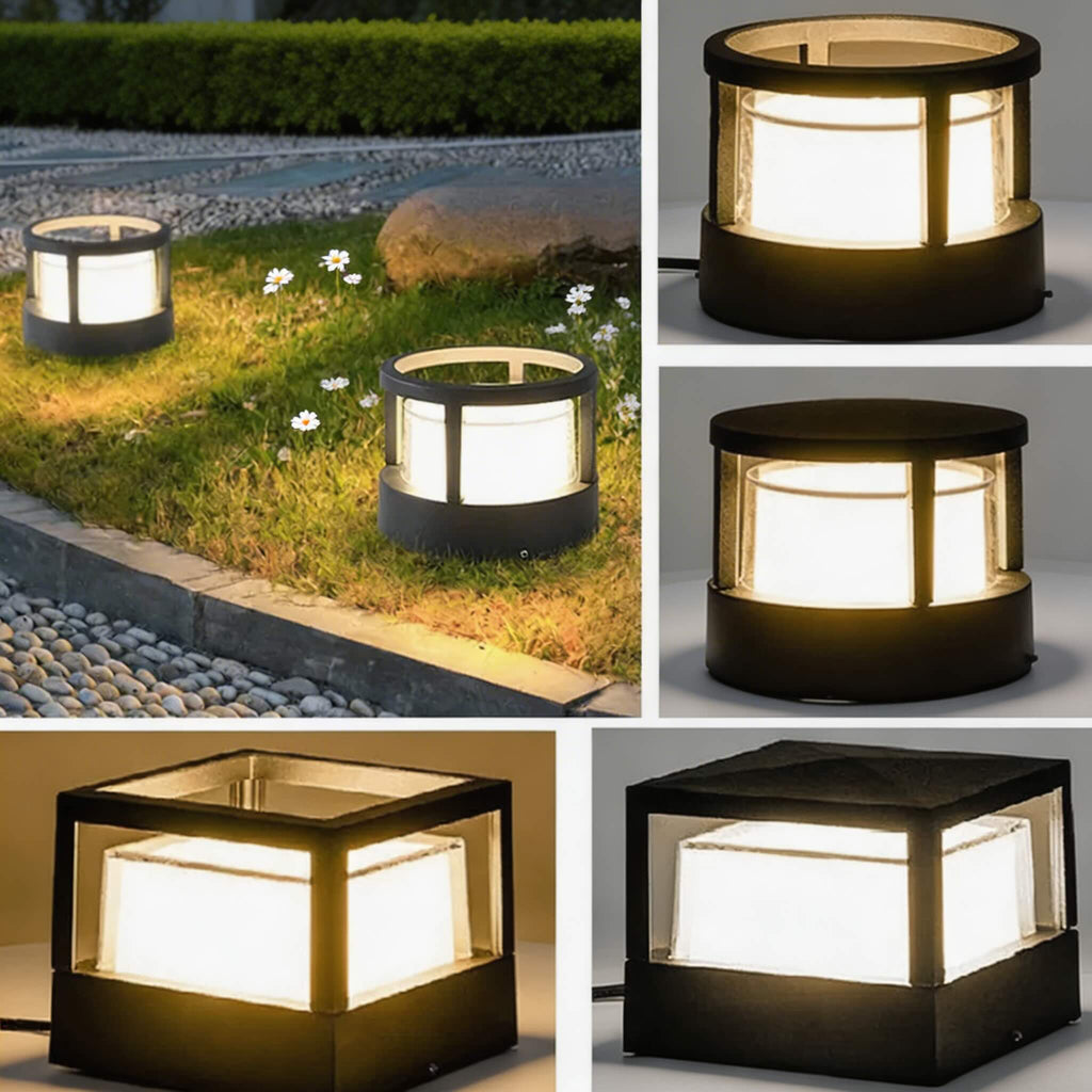 Luminara | Sleek Waterproof Aluminum Outdoor Pillar Light 2