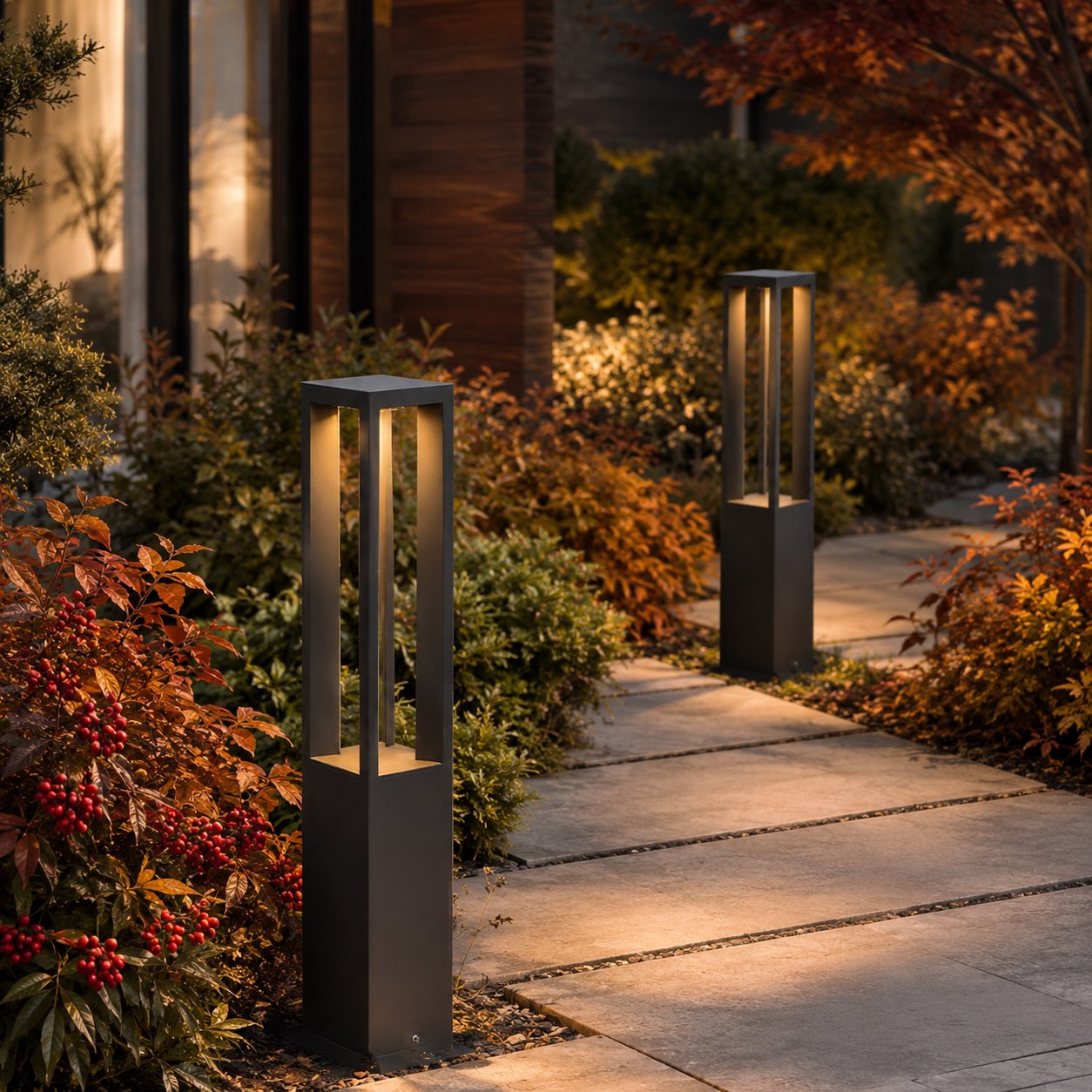 Luminara | Stylish Adjustable LED Outdoor Garden Bollard Light 1