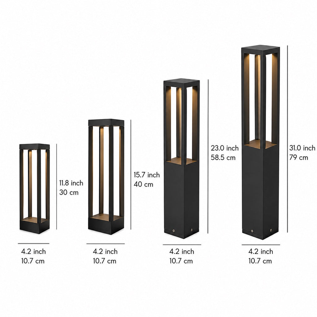 Luminara | Stylish Adjustable LED Outdoor Garden Bollard Light 7