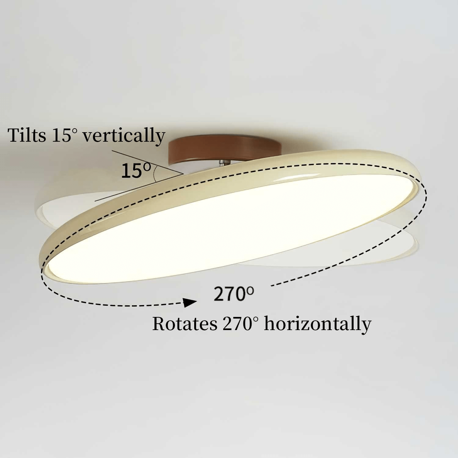 Luminara | Stylish Adjustable Modern Flush Mount Ceiling Light 3