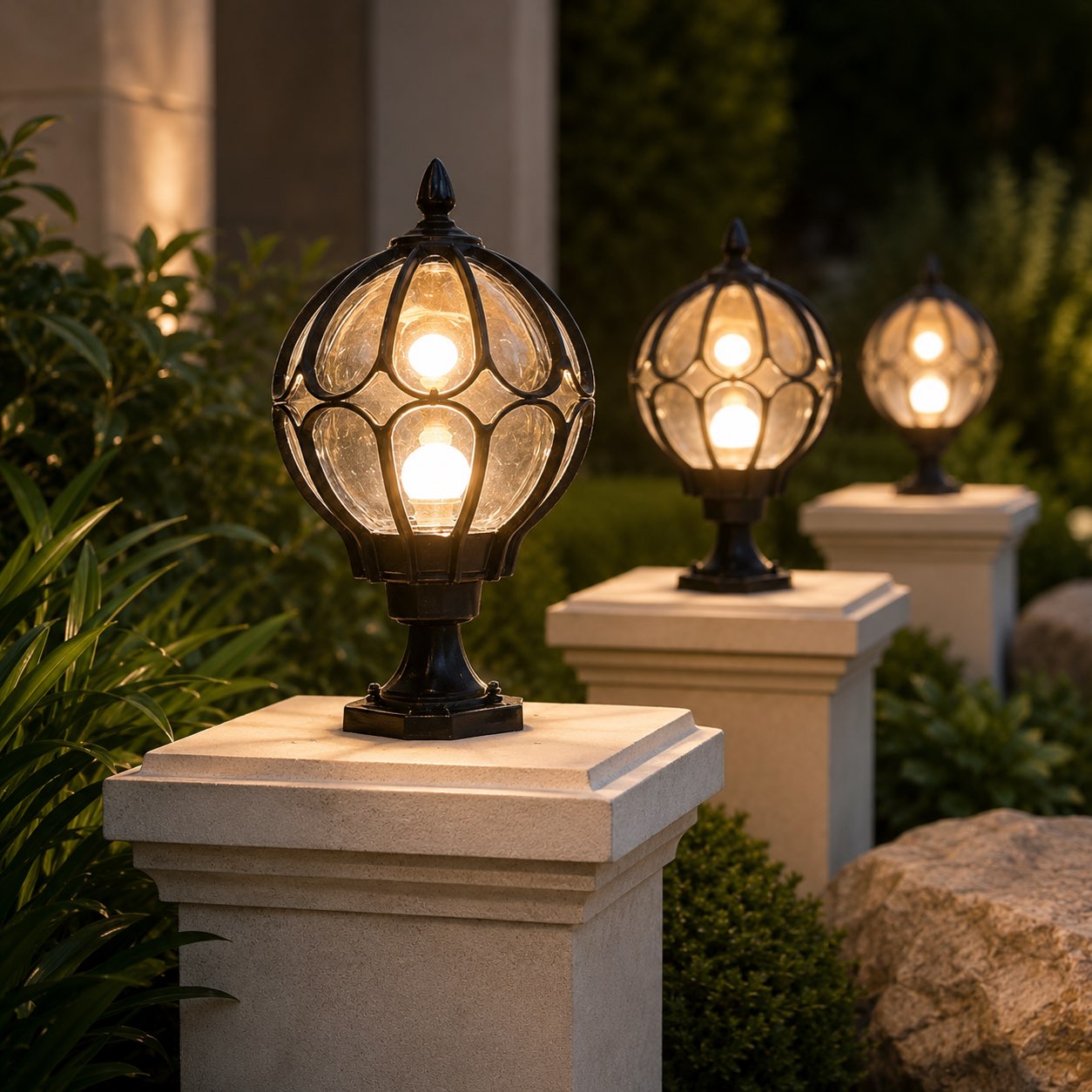 Luminara | Stylish Durable Outdoor Wall Lights for Garden and Patio 1