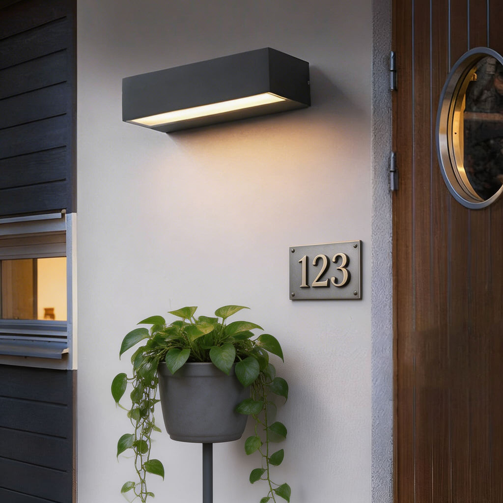 Luminara | Stylish Modern Outdoor Wall Light Fixture with Adjustable LED 0
