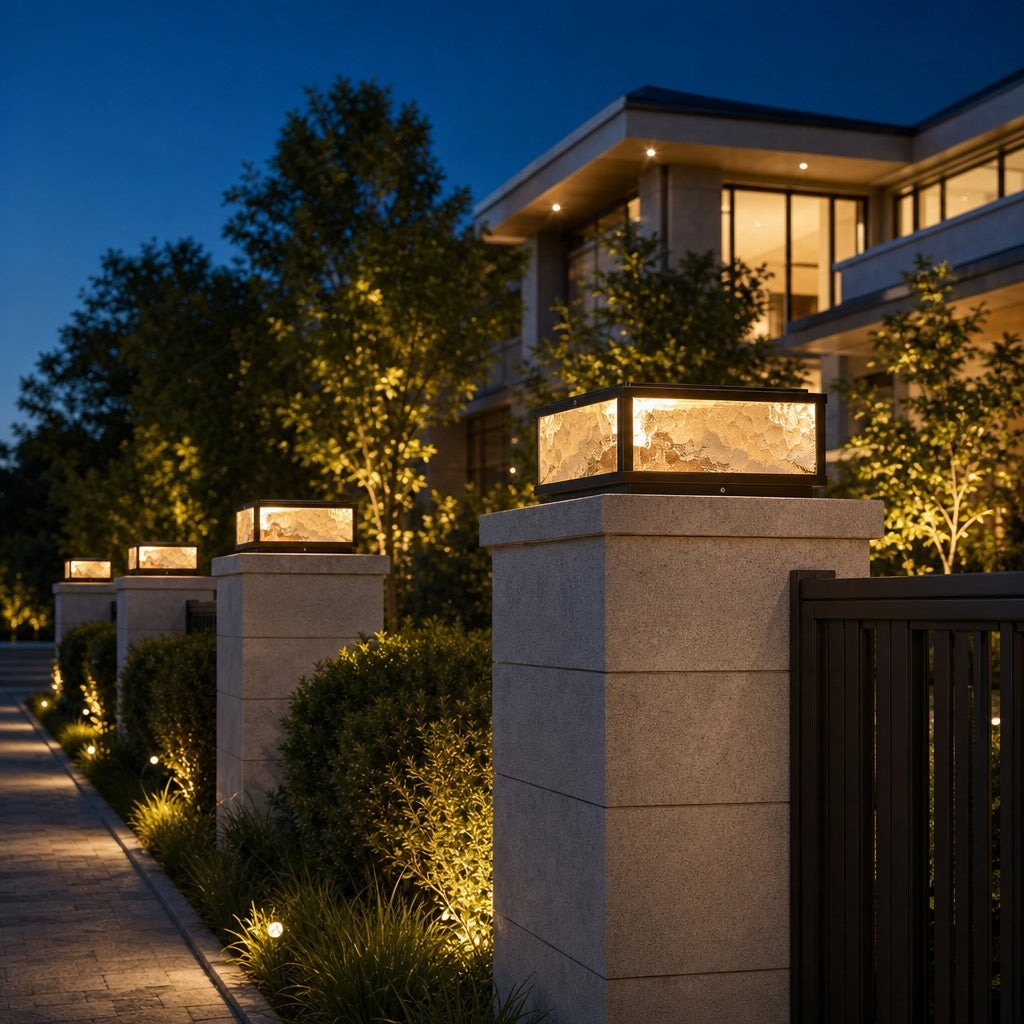 Luminara | Stylish Modern Solar Outdoor Pillar Light Fixture 2