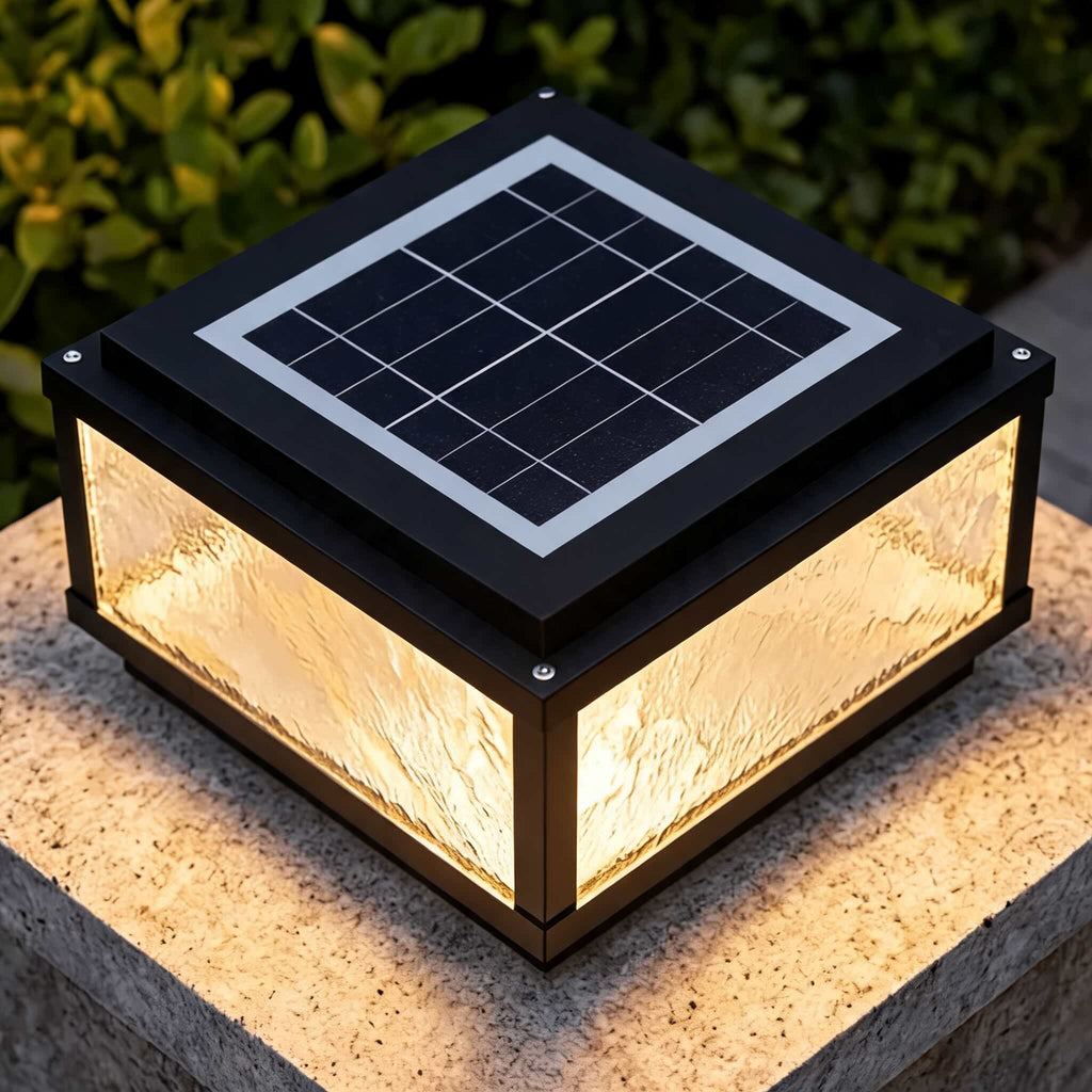 Luminara | Stylish Modern Solar Outdoor Pillar Light Fixture 3
