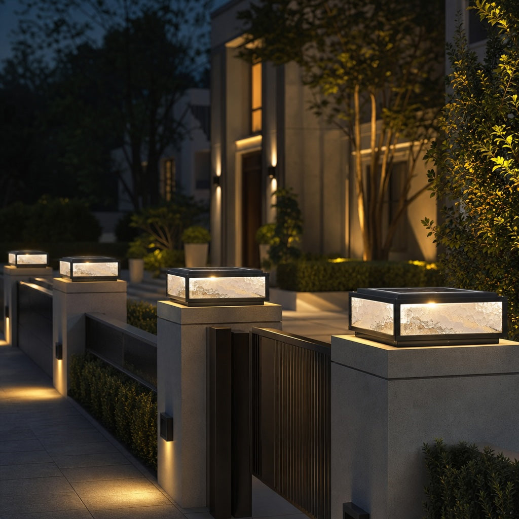 Luminara | Stylish Modern Solar Outdoor Pillar Light Fixture 7