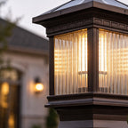 Luminara | Stylish Retro Solar Outdoor Post Cap Light Fixture 3