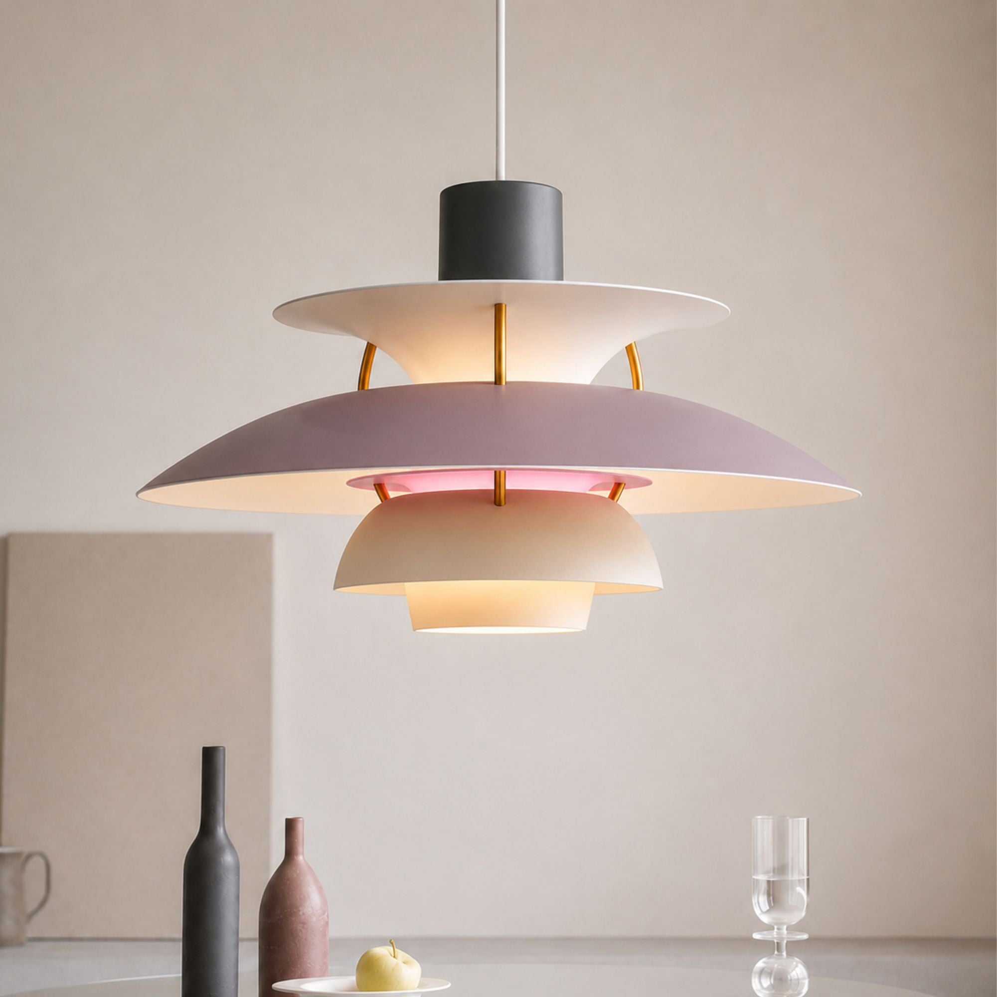 Luminara | Vibrant Modern Layered Disc Pendant Light Fixture