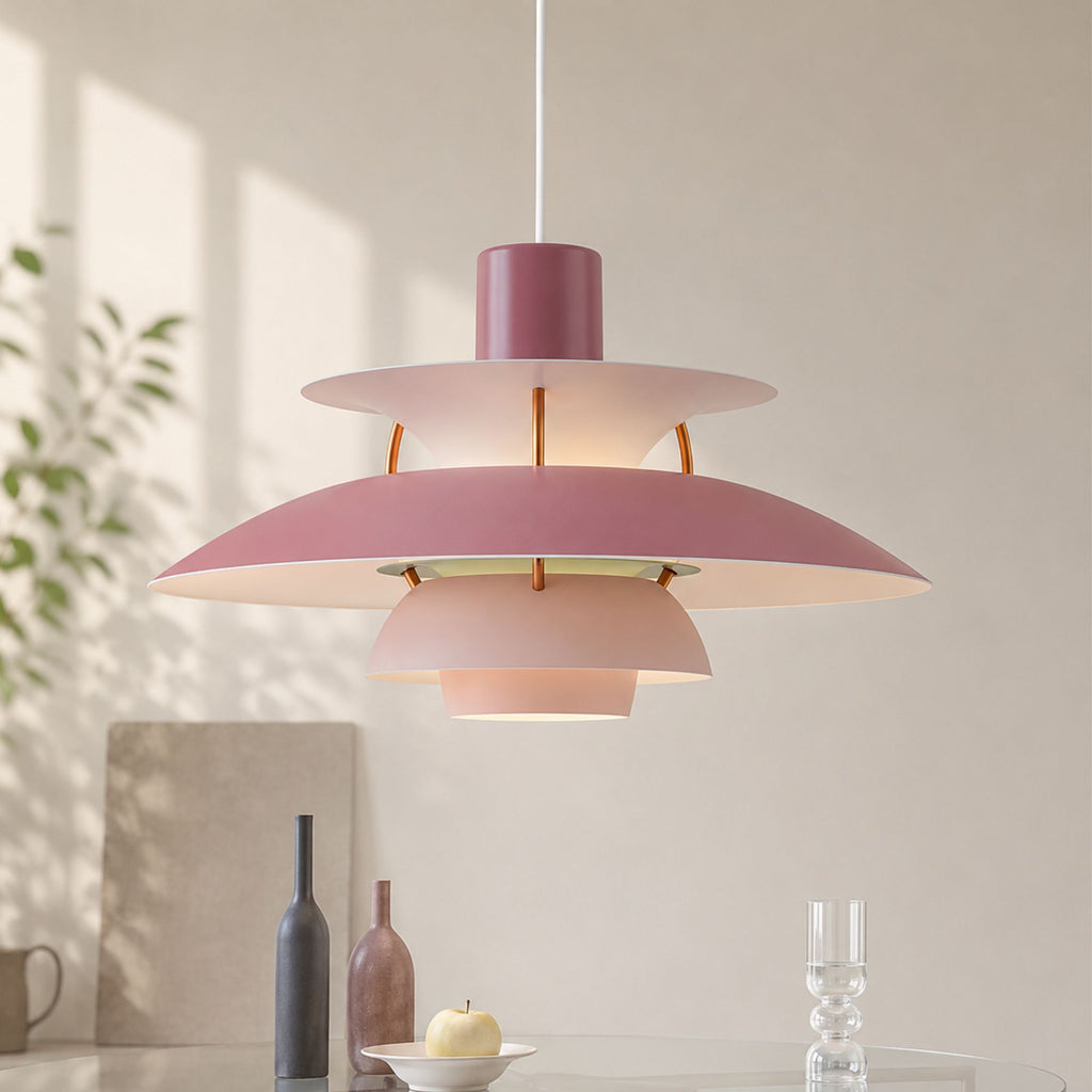 Luminara | Vibrant Modern Layered Disc Pendant Light Fixture