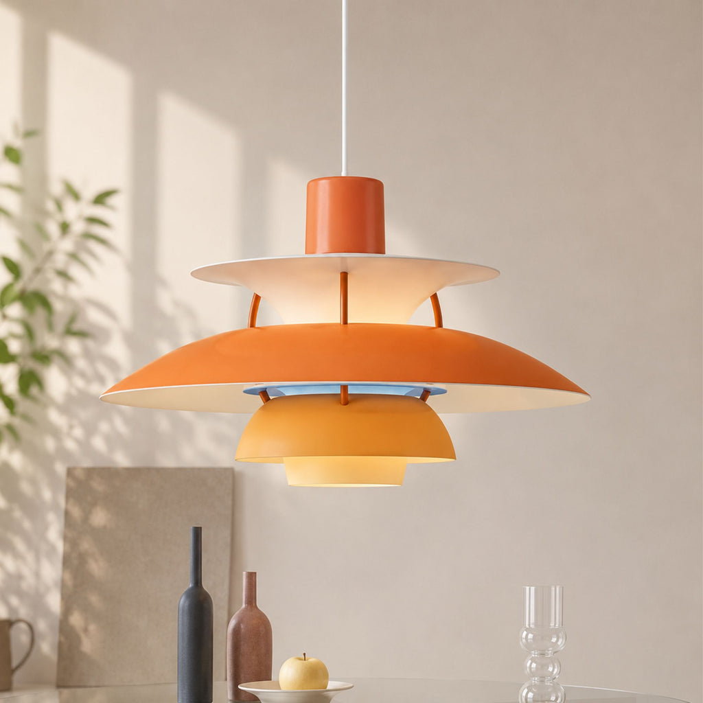 Luminara | Vibrant Modern Layered Disc Pendant Light Fixture