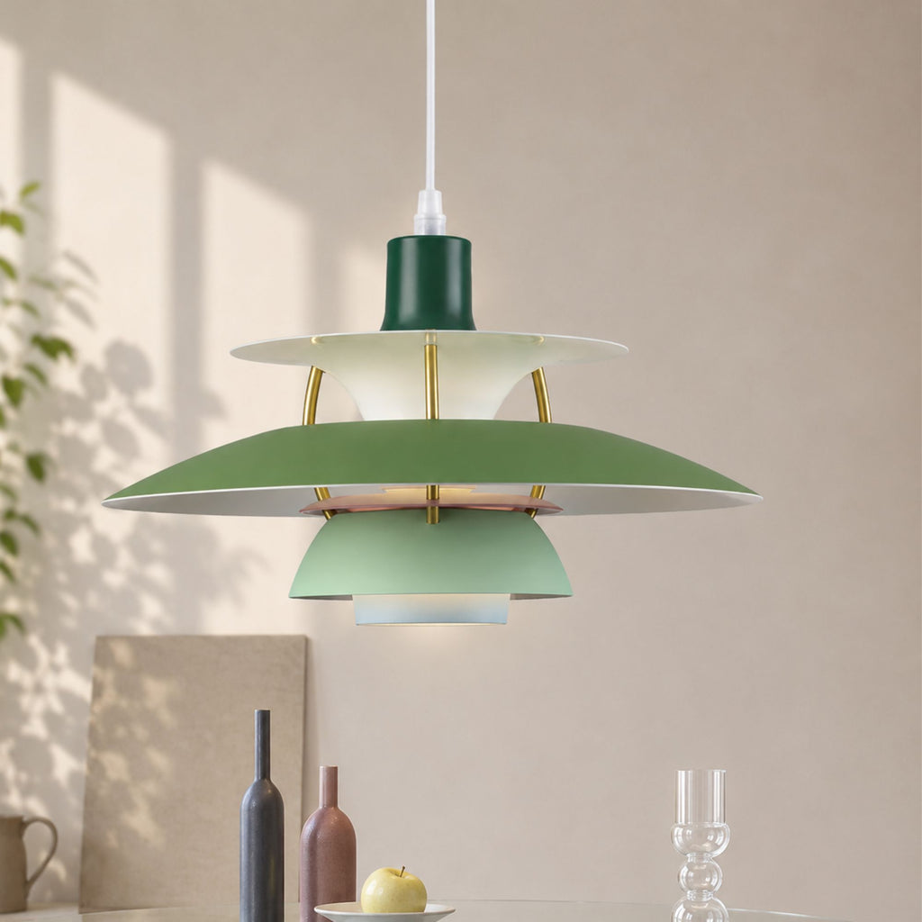 Luminara | Vibrant Modern Layered Disc Pendant Light Fixture
