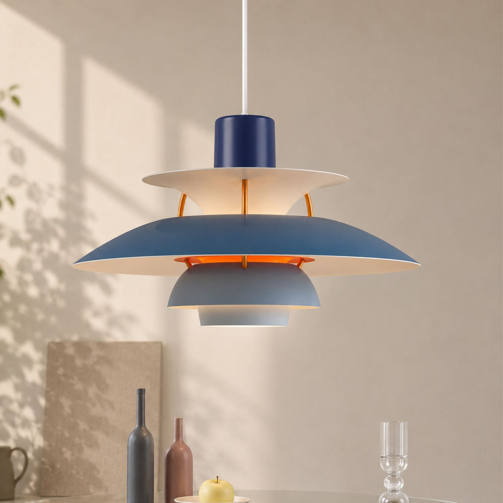 Luminara | Vibrant Modern Layered Disc Pendant Light Fixture