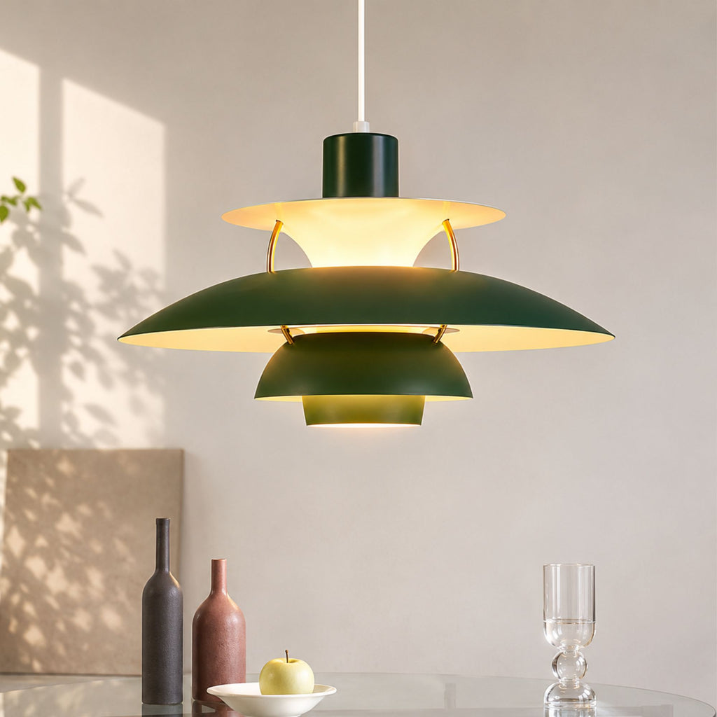 Luminara | Vibrant Modern Layered Disc Pendant Light Fixture