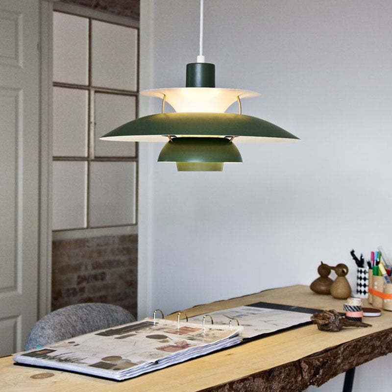 Luminara | Vibrant Modern Layered Disc Pendant Light Fixture 2