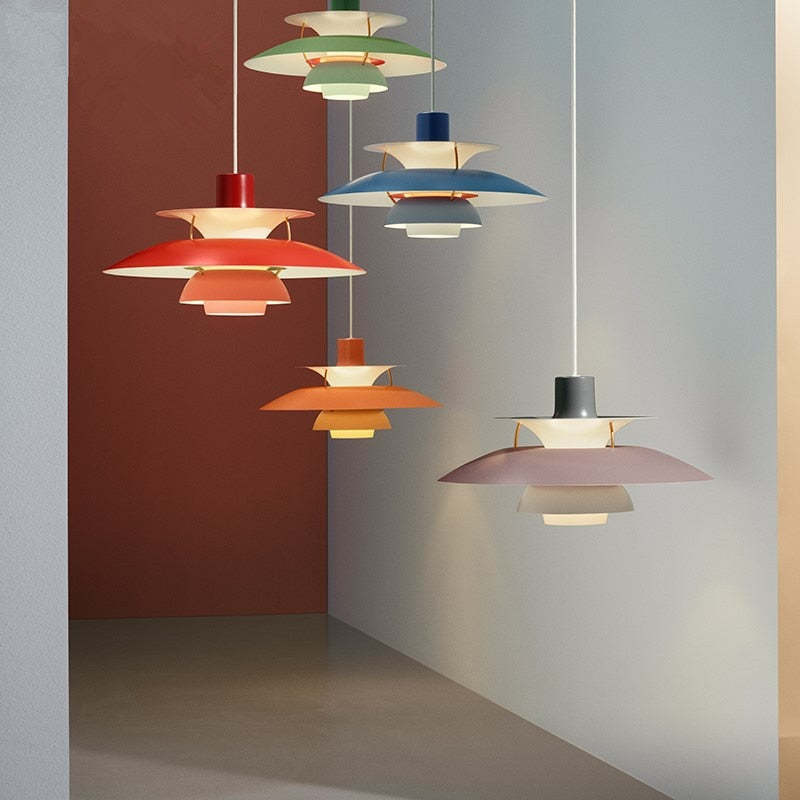Luminara | Vibrant Modern Layered Disc Pendant Light Fixture 3