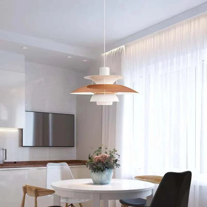 Luminara | Vibrant Modern Layered Disc Pendant Light Fixture 4