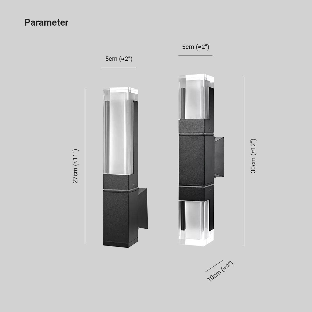 Luminex | Stylish Versatile Rectangular Outdoor Wall Lamp 5