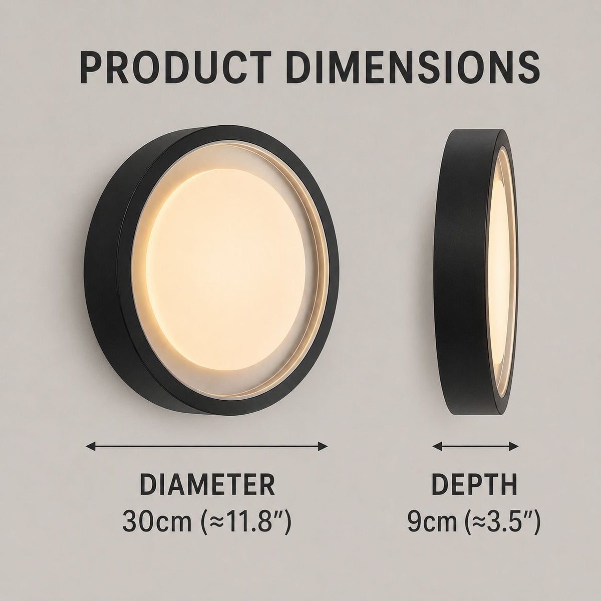 Lumosphere | Elegant Modern Metal Outdoor Wall Lamp