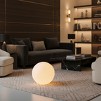 LunaraGlow | Stylish Modern Resin Globe Floor Lamp for Living Room 2
