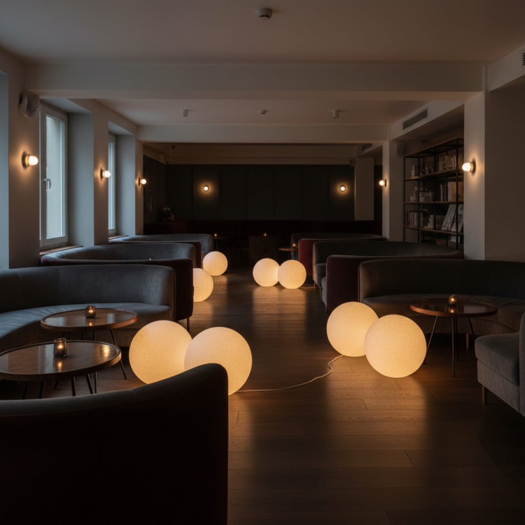 LunaraGlow | Stylish Modern Resin Globe Floor Lamp for Living Room 3