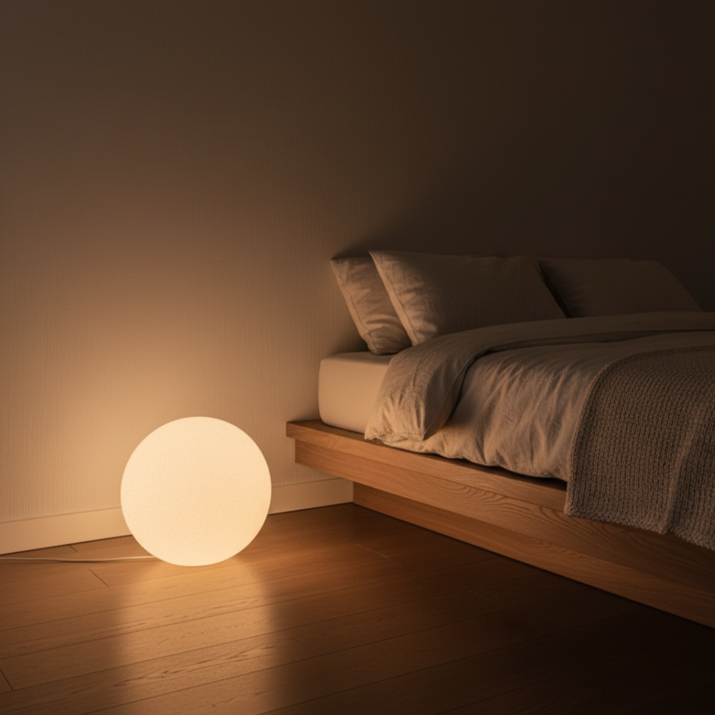 LunaraGlow | Stylish Modern Resin Globe Floor Lamp for Living Room 4