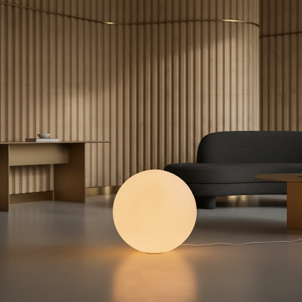 LunaraGlow | Stylish Modern Resin Globe Floor Lamp for Living Room 6