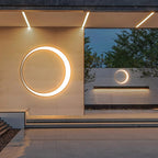 Lunara | Elegant Modern Metal Outdoor Wall Light Fixture 0