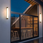 Lunaris | Elegant Minimalist Outdoor Wall Lamp in Black and Gold 2