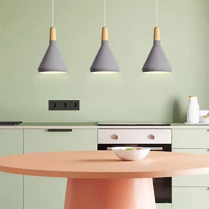 MacoLight | Elegant Modern Conical Pendant Lighting for Kitchen Island 7