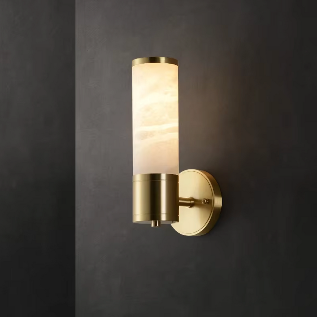 MarbleGlow | Elegant Luxurious Gold Marble Wall Sconce Light 0