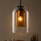 MiraGlass | Stylish Double-Layered Glass Pendant Lighting for Kitchen Island