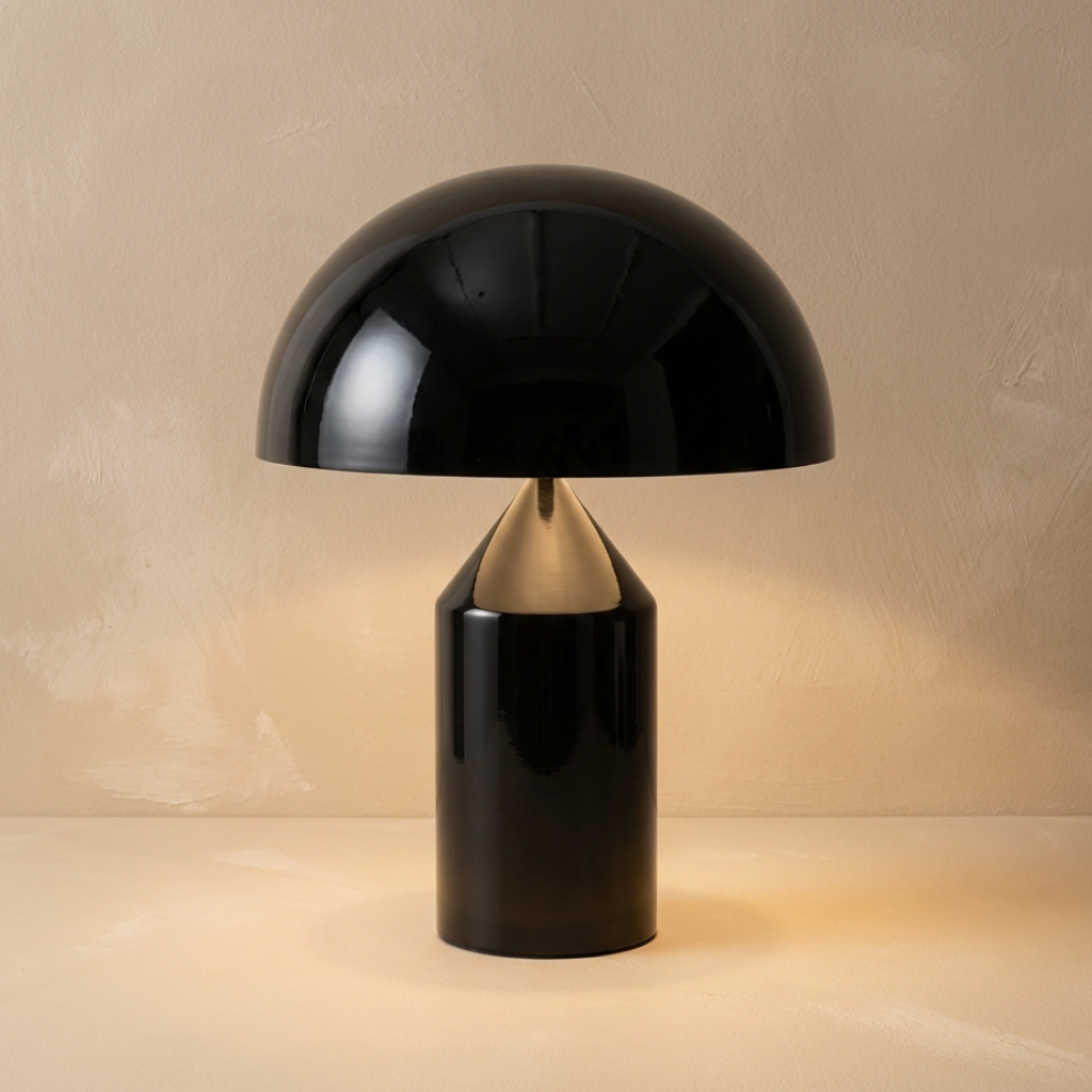 MushroomGlow | Elegant Minimalist Metal Table Lamp for Bedroom & Living Room 1