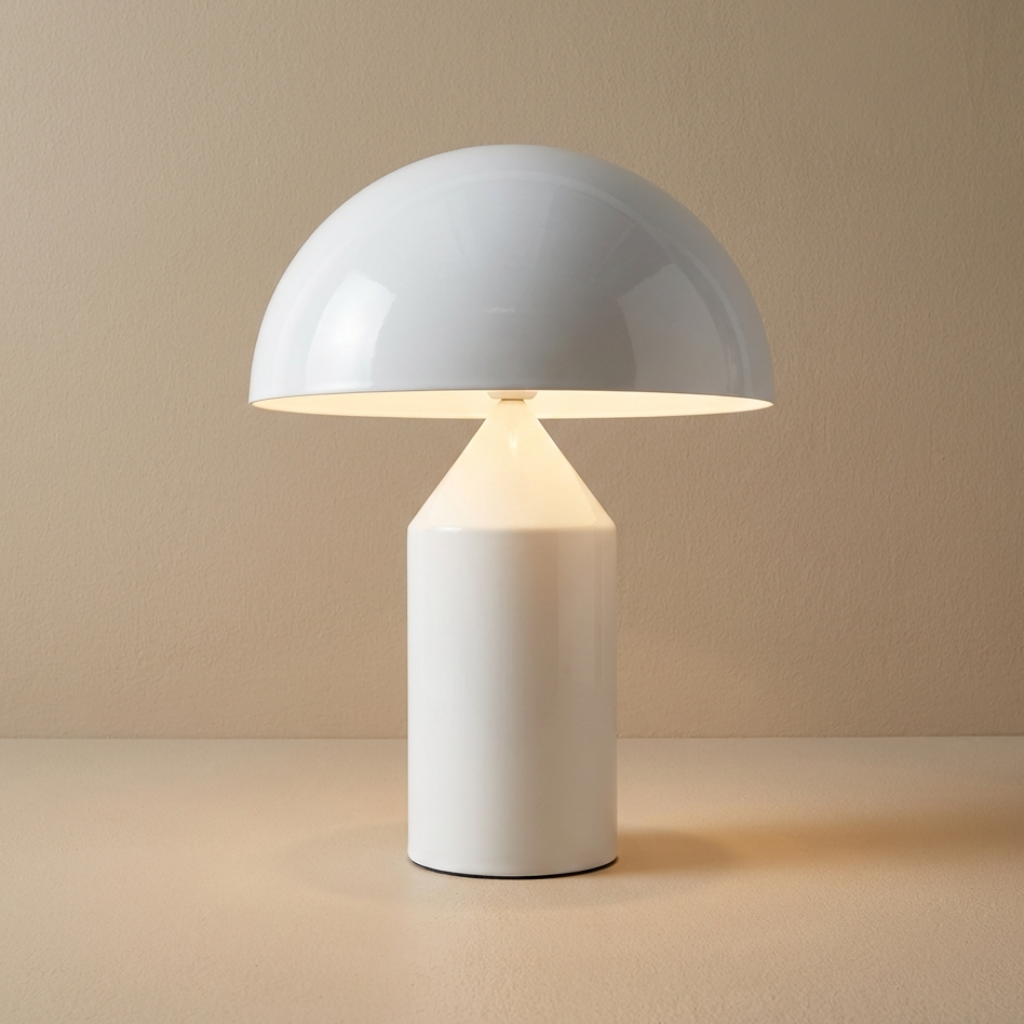 MushroomGlow | Elegant Minimalist Metal Table Lamp for Bedroom & Living Room 2