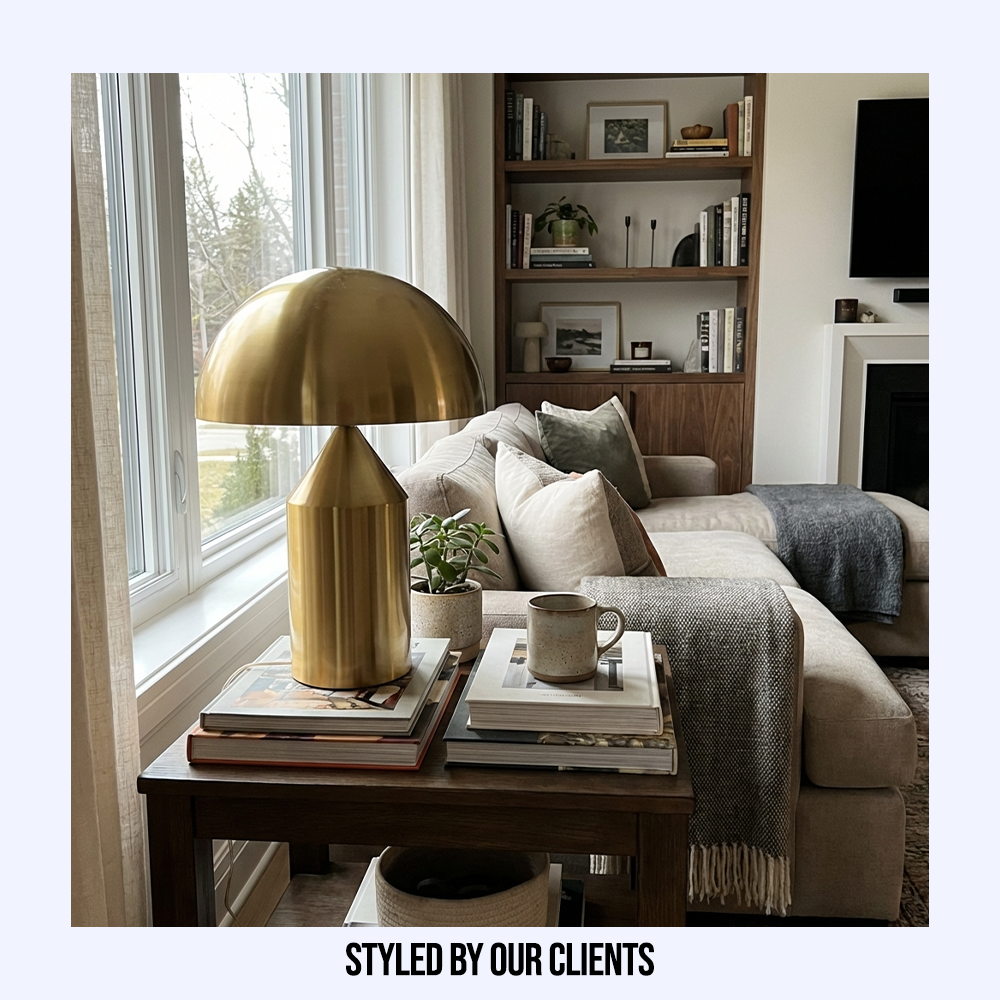 MushroomGlow | Elegant Minimalist Metal Table Lamp for Bedroom & Living Room 6