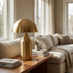 MushroomGlow | Elegant Minimalist Metal Table Lamp for Bedroom & Living Room 8