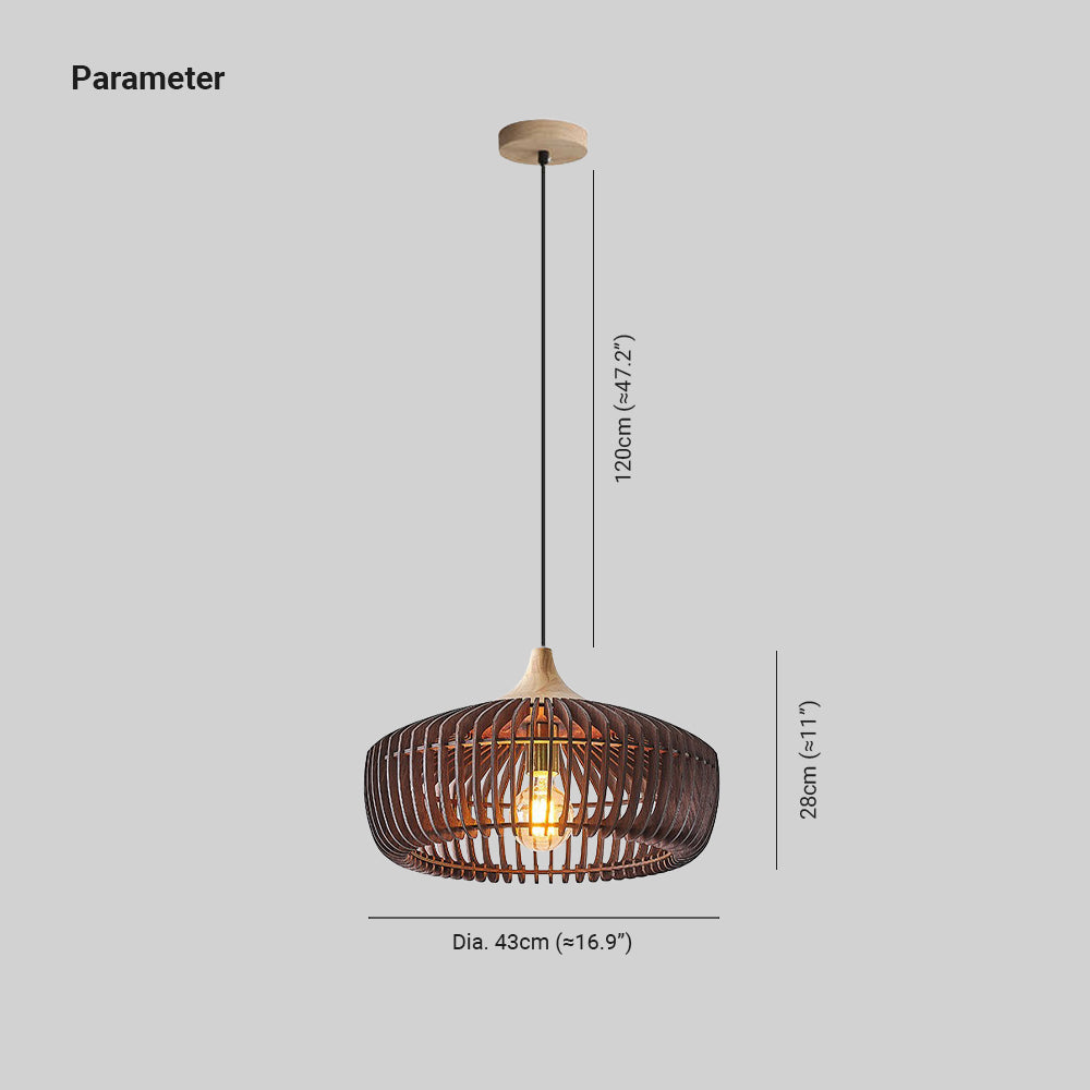 MutoWood | Elegant Nordic Japanese Pendant Light for Cozy Kitchen Ambiance 3