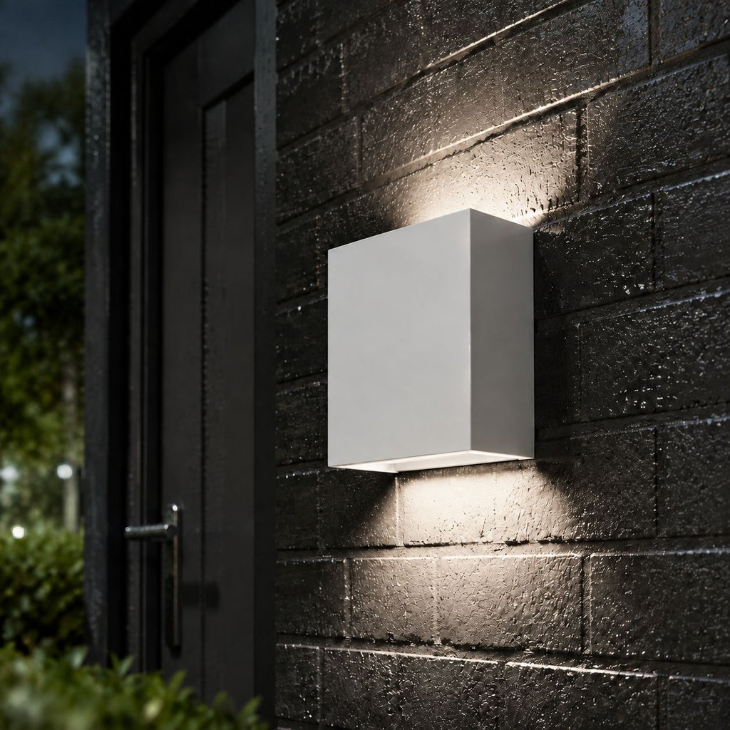 Up and down wall light, neutral 4000K, 12W white, no sensor
