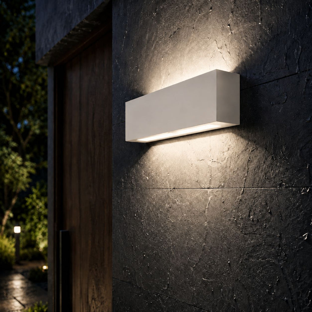 Up and down wall light, neutral 4000K, 24W white, with PIR sensor, alternate view