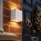 Up and down wall light, warm 3000K, 12W white, with PIR sensor