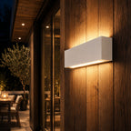 Up and down wall light, warm 3000K, 24W white, no sensor