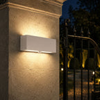 Up and down wall light, warm 3000K, 24W white, with PIR sensor
